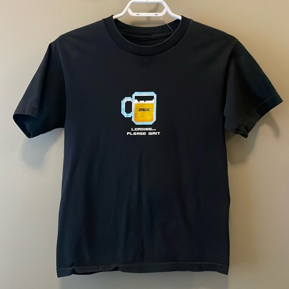 Vintage THiNKGEEK Men’s Tee Cotton T-Shirt Short Sleeve Beer 🍺 Funny Size Small